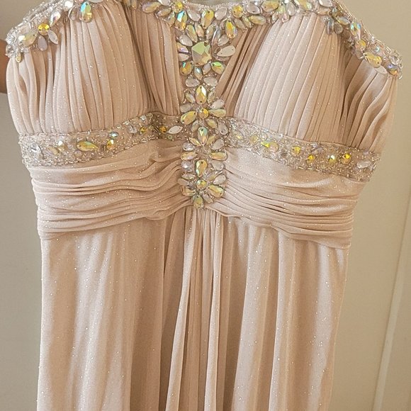 Cachet Jeweled Strapless Prom Dress - Picture 10 of 10
